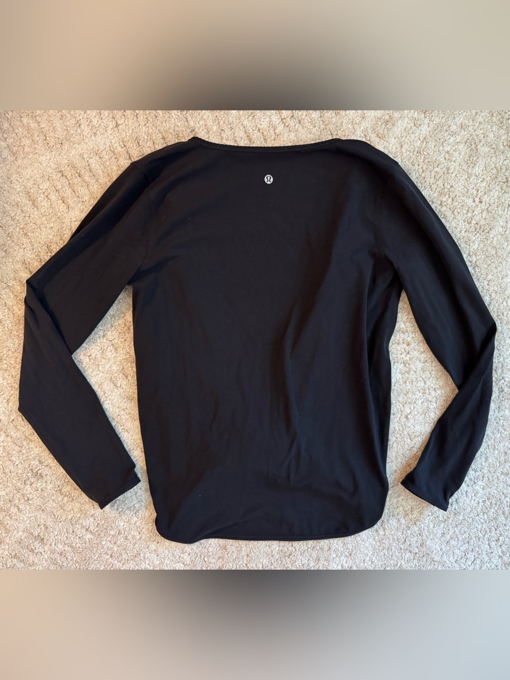 Lululemon Full Freedom solid black long sleeve wrap top. EUC!!